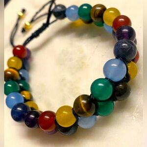 CHAKRA Bracelet ! The 7 Chakra’s Genuine Gemstone Adjustable Bracelet